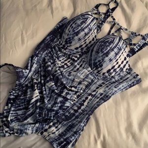 Torrid Caged & Rushed One Piece Swimsuit